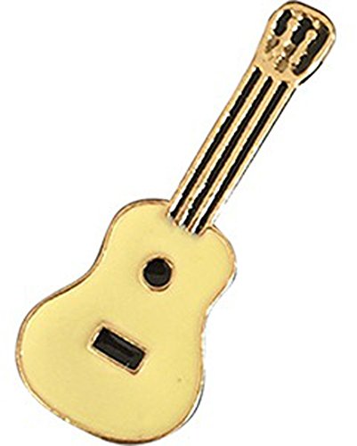 Music Themed Guitar, Licensed Artwork Design PIN - 3D Rubber Lapel Pins - 1"