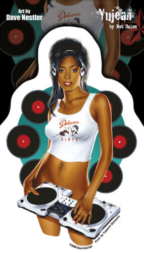 Dave Nestler - Kia Disc Jockey Pin-Up Girl- Sticker / Decal