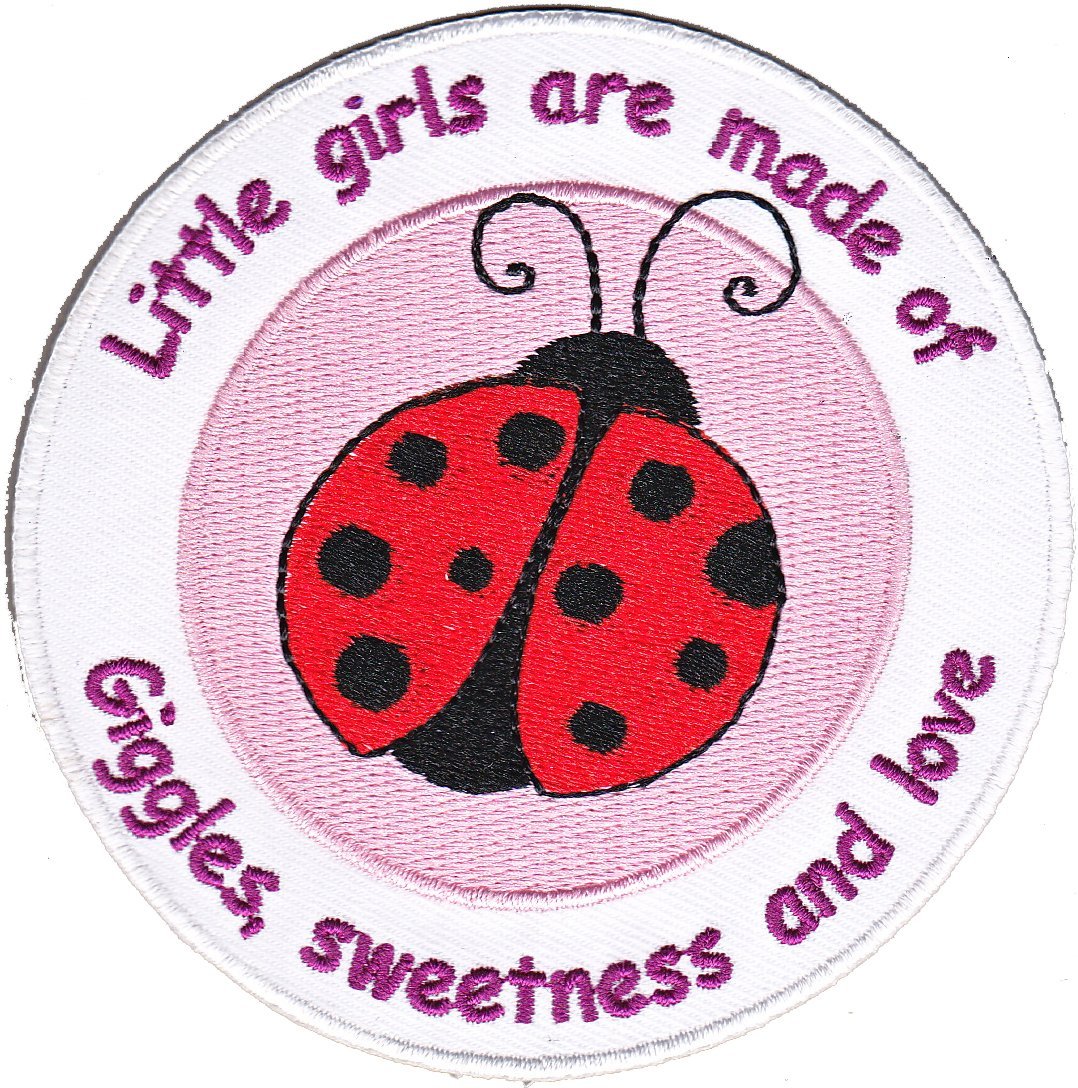 Application Little Girls are Made of Giggles Patch