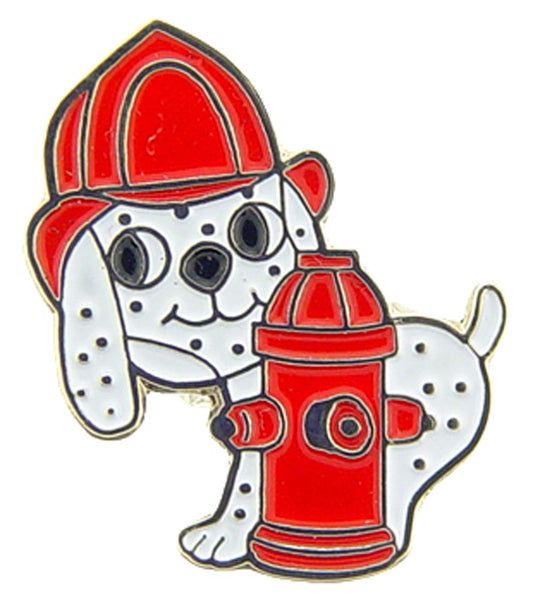 FIRE & EMS, DOG HYDRANT - Original Artwork, Expertly Designed PIN - 1"