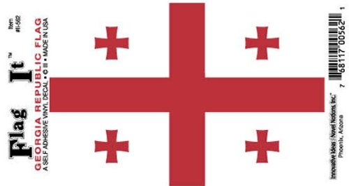 Georgia Republic flag decal for auto, truck or boat