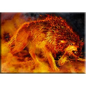 Wood Tom Fire Stalker, Officially Licensed Original Artwork, MAGNET - 2.5" x 3.5"