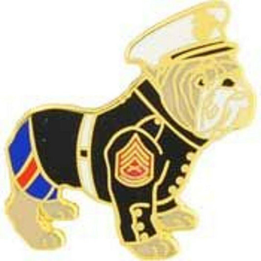 USMC, BULLDOG DRESSED - Expertly Designed, PIN - 1.0625"