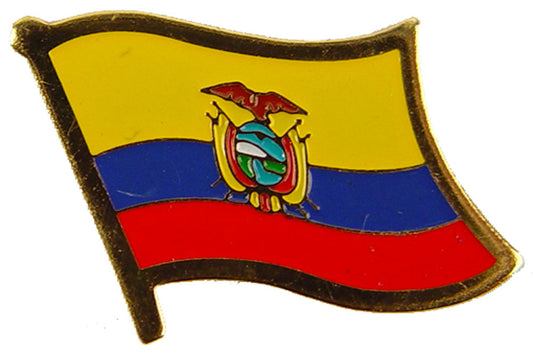INTERNATIONAL, ECUADOR Flag - Original Artwork, Expertly Designed PIN - 1"