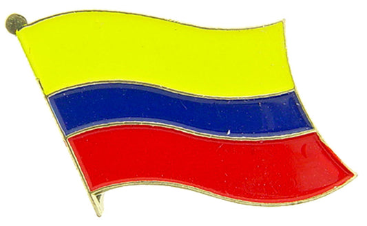 INTERNATIONAL, COLOMBIA Flag - Original Artwork, Expertly Designed PIN - 1"