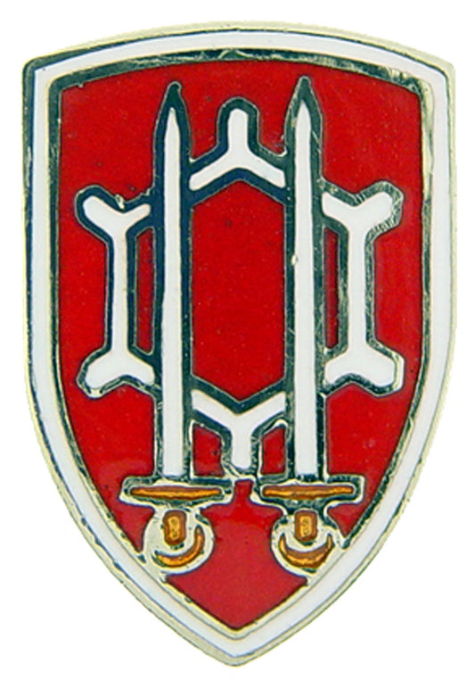 U.S. ARMY, ARMY ENGINEER Command - Original Artwork, Expertly Designed PIN - 0.875"