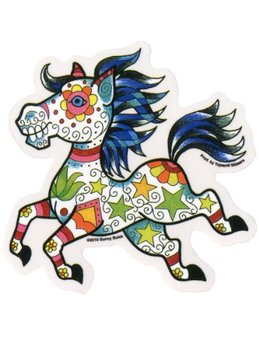 Candy Horse - Officially Licensed Original Artwork, 5" x 5" - Sticker DECAL