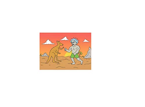RICK and MORTY, Boxing Scene - Officially Licensed Original MAGNET, 2.5" x 3.5"