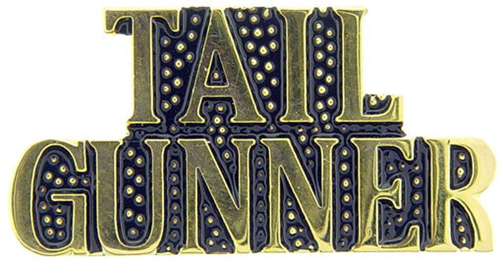 U.S. AIR FORCE, Script TAIL GUNNER - Original Artwork, Expertly Designed PIN - 1"