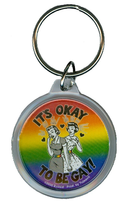 Evilkid - Its Okay To Be Gay Female - Acrylic Keychain