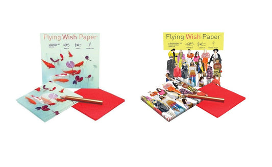 Flying Wish Paper Combo Pack, Koi Pond + Fashion, Mini Kit Combos - 5" x 5" Each