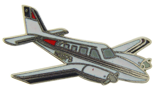 AIRCRAFT & HELICOPTERS, APL BEECHCRAFT BARON - Original Artwork, Expertly Designed PIN - 1.5"