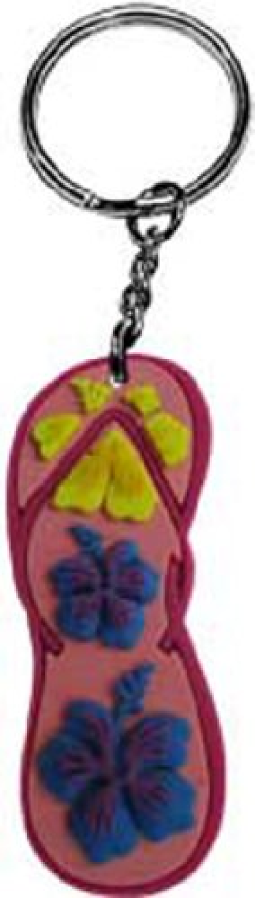 HAWAII FLIP FLOP - Premium Quality Original Artwork 3D Rubber Keychain, Size - 3"