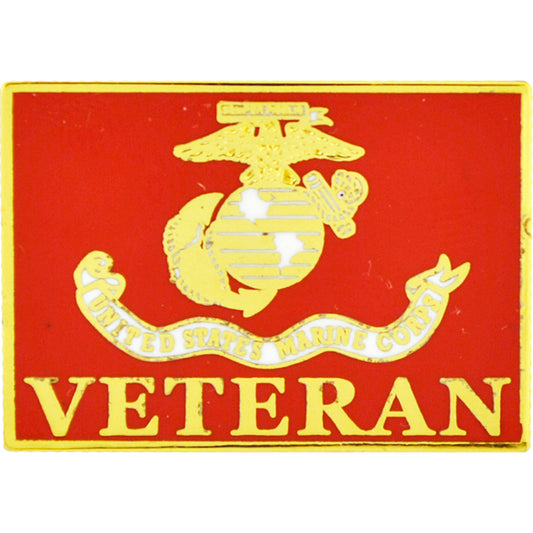 U.S. MARINES, USMC FLAG VETERAN - Original Artwork, Expertly Designed PIN - 1"