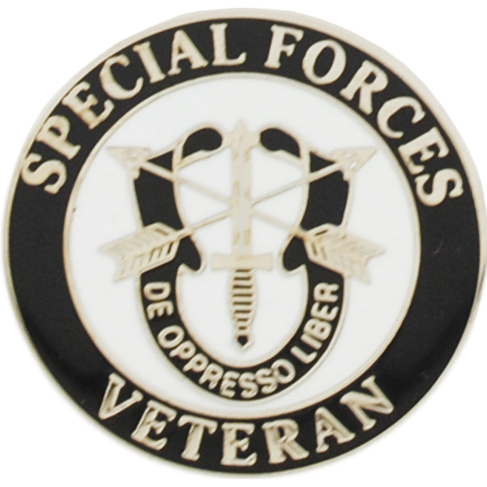 UNITED STATES ARMY PIN - SPECIAL FORCES VETERAN Officially Licensed USA American Military Expertly Designed PIN - 1.125"
