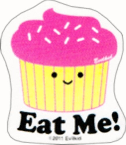 Evilkid Productions - Eat Me Cupcake - Mini Sticker / Decal