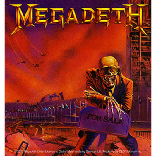 MEGADETH PEACE SELLS STICKER - Megadeth Orignal Artwork Premium Decal STICKER - 4" x 4.25"