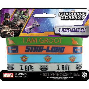 Application Guardians of the Galaxy Mini Rubber Wristband (4 Piece)