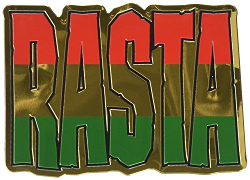 REGGAE & RASTA, Officially Licensed Original Artwork, 2.6" x 3.625" - Metal Sticker DECAL
