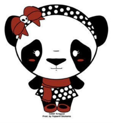 Krisgoat - Lady Panda Bear - Sticker / Decal
