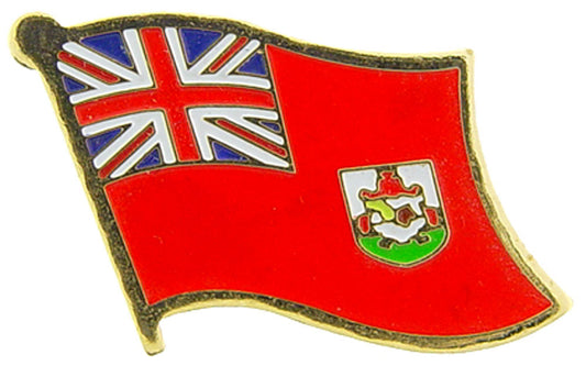 INTERNATIONAL, BERMUDA Flag - Original Artwork, Expertly Designed PIN - 1"