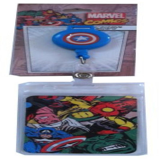 Retractable Lanyard with Charm Marvel Comics Retro Retractable Lanyard