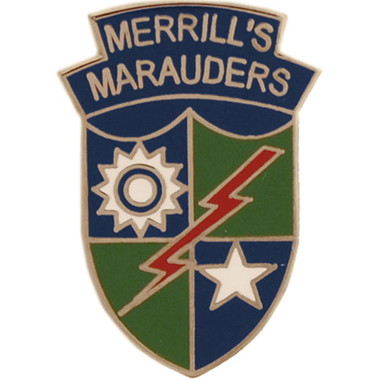 U.S. ARMY, ARMY MERRILL'S MARAUDERS 5307TH - Original Artwork, Expertly Designed PIN - 1"