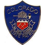 UNITED STATES COLORADO STATE PATROL PIN, USA America NIL SINE NUMINE Patriotic Original Artwork Expertly Designed PIN 1"