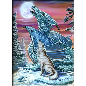 Beard Ed Moon Song, Officially Licensed Original Artwork, MAGNET - 2.5" x 3.5"