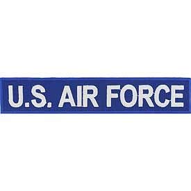 USAF, U.S. AIR FORCE - Embroidered Patches, Iron On Patch - 1.125" X 5.5"