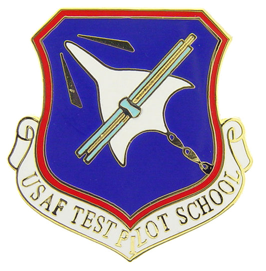 UNITED STATES AIR FORCE TEST PILOT SCHOOL PIN - USA American Patriotic Original Artwork, Expertly Designed PIN - 1"