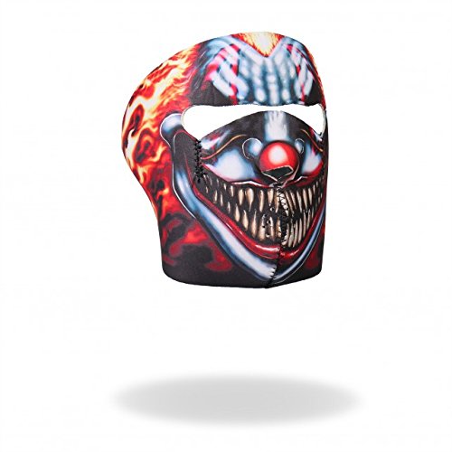 Bikers Full Protection SMOKING CLOWN NEOPRENE FACE MASK, with Back Closure