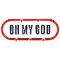 OH MY GOD PIN - Original Artwork Backpack Enamel Lapel Pin - 1"