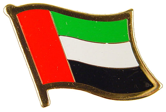 INTERNATIONAL, UNITED ARAB EMIRATES Flag - Original Artwork, Expertly Designed PIN - 1"