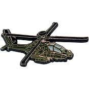 Helicopter AH-64 APACHE - Expertly Designed, PIN - 1.25"