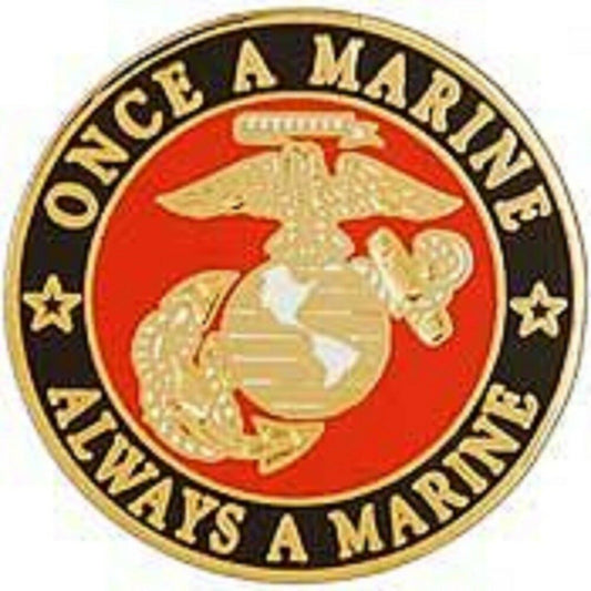 USMC, United States Marine Veteran - Original Artwork, Expertly Designed , PIN - 1.5"