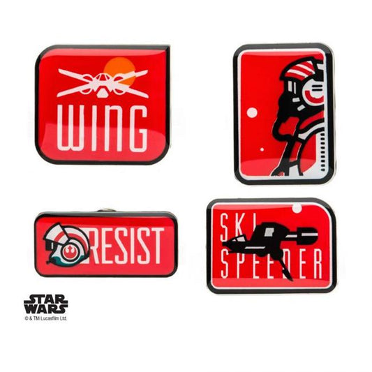 Star Wars, Officially Licensed Artwork Set of 4 - Lapel Pin Set
