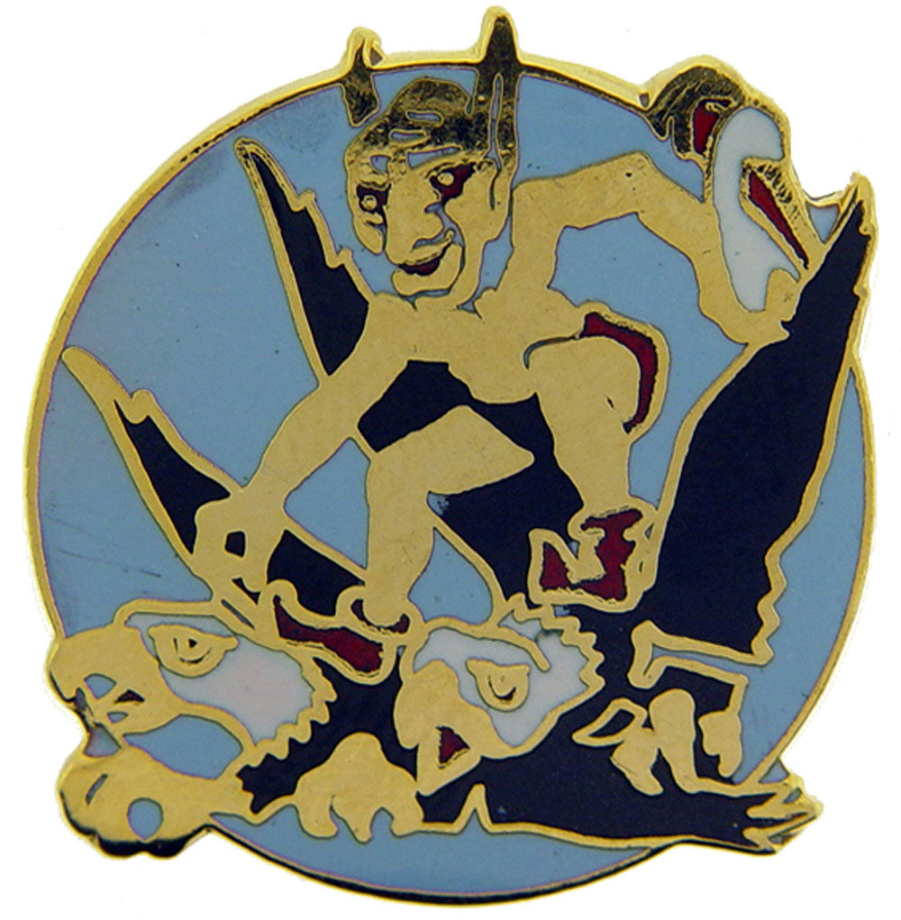 U.S. AIR FORCE, USAF 039TH FIGHTER - Original Artwork, Expertly Designed PIN - 1"