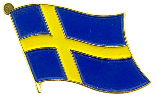INTERNATIONAL, SWEDEN Flag - Original Artwork, Expertly Designed PIN - 1"