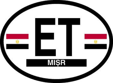 Egypt oval decal for auto, truck or boat