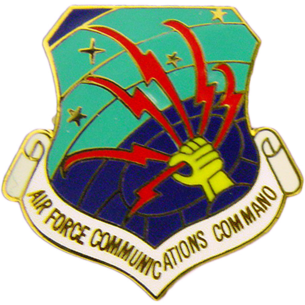 U.S. AIR FORCE, USAF COMMUNICATION Command - Original Artwork, Expertly Designed PIN - 1"