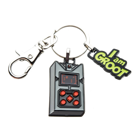 Groot's Game Key Chain - Guardians Of The Galaxy Enamel Artwork Novelty Key Fob