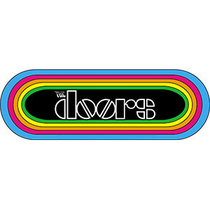 DOORS RAINBOW LOGO - Orignal Artwork Vinyl - Decal STICKER - 2" x 6"