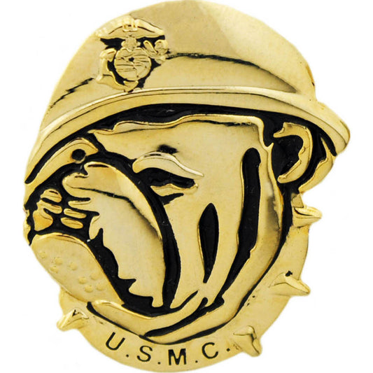 U.S. MARINES, BULLDOG EMBLEM - Original Artwork, Expertly Designed PIN - 1"