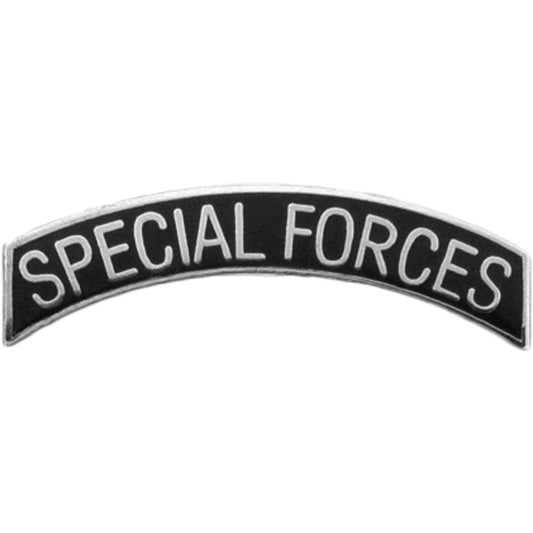 U.S. ARMY, SPECIAL FORCES TAB - Original Artwork, Expertly Designed PIN Silver & Black - 1.3125"