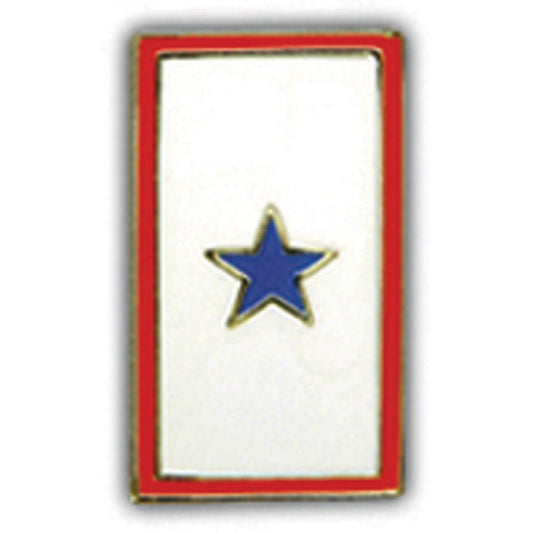 USA & PATRIOTIC, FAMILY MEMORY IN SERVICE BLUE STAR - Original Artwork, Expertly Designed PIN - 1"