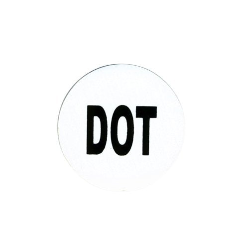 DOT, Exceptional Quality - Funny Bikers Motorcycle HELMET Sticker DECAL - 1"