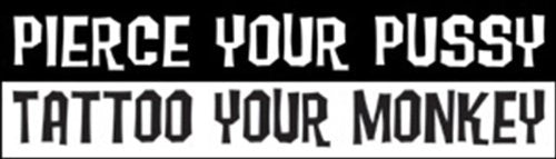 Licenses Products Pierced and Tattoo Sticker