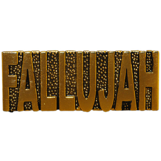 U.S. WAR ON TERROR & DESERT WARFARE, FREED SCRIPT FALLUJAH - Artwork, Expertly Designed PIN - 1.5"