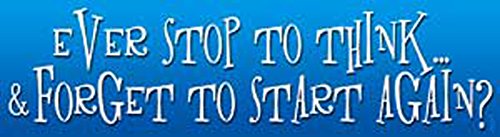 C&D Visionary Generic Stop to Think Sticker (S-7100)